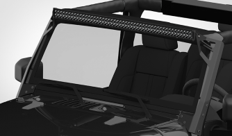 Dual Carbine 50 Inch LED Light Bar Off Road Floodlight Jeep