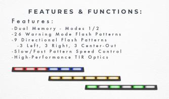 Striker-6 TIR LED Traffic Advisor Features