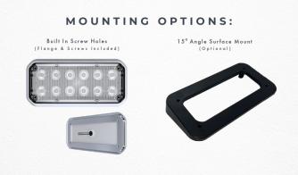 P4 Alpha 7x3 LED Ambulance Surface Mount Warning Light Mounting