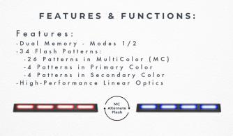 Virtue-4 Linear LED Dash Light Features