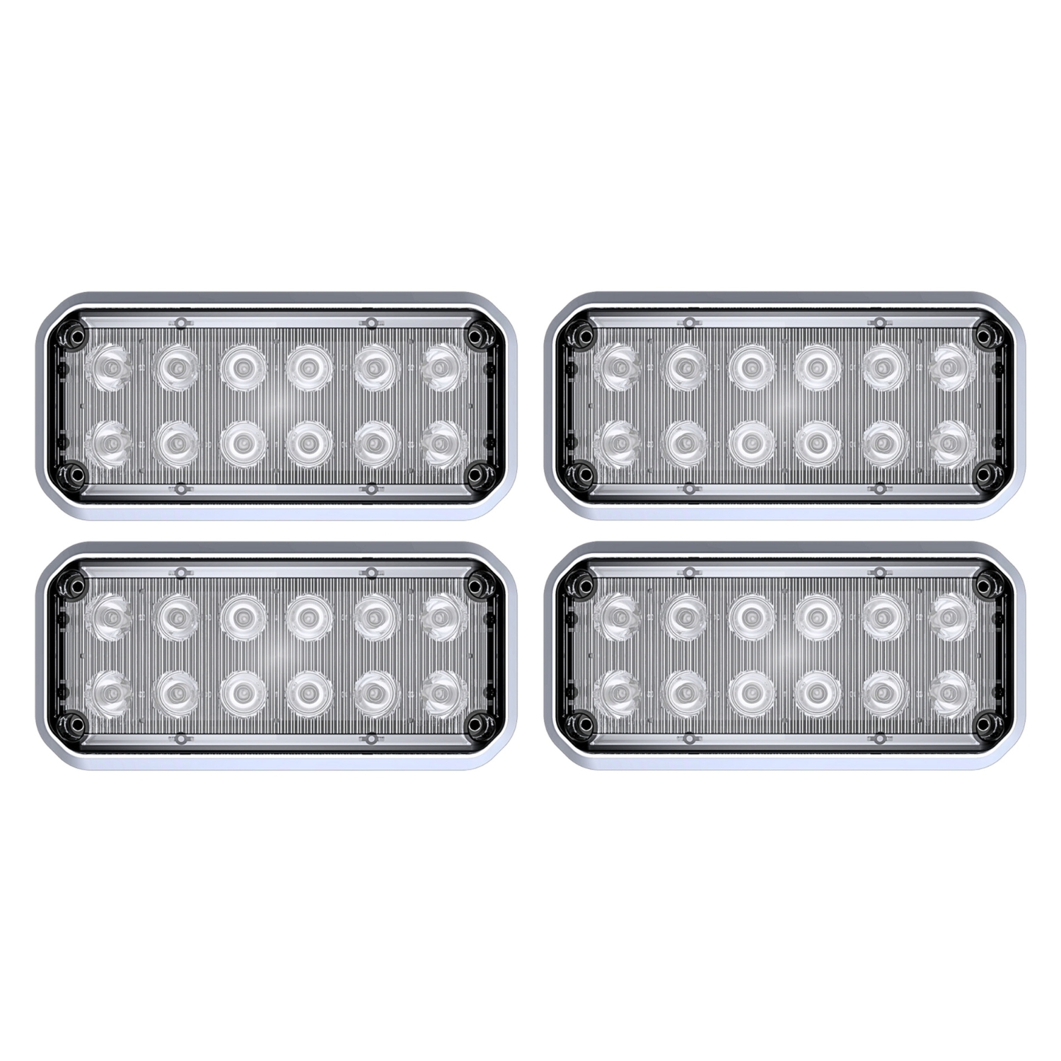 4 Pack Alpha 7x3 LED Surface Mount - G-A7X3P4 | STL