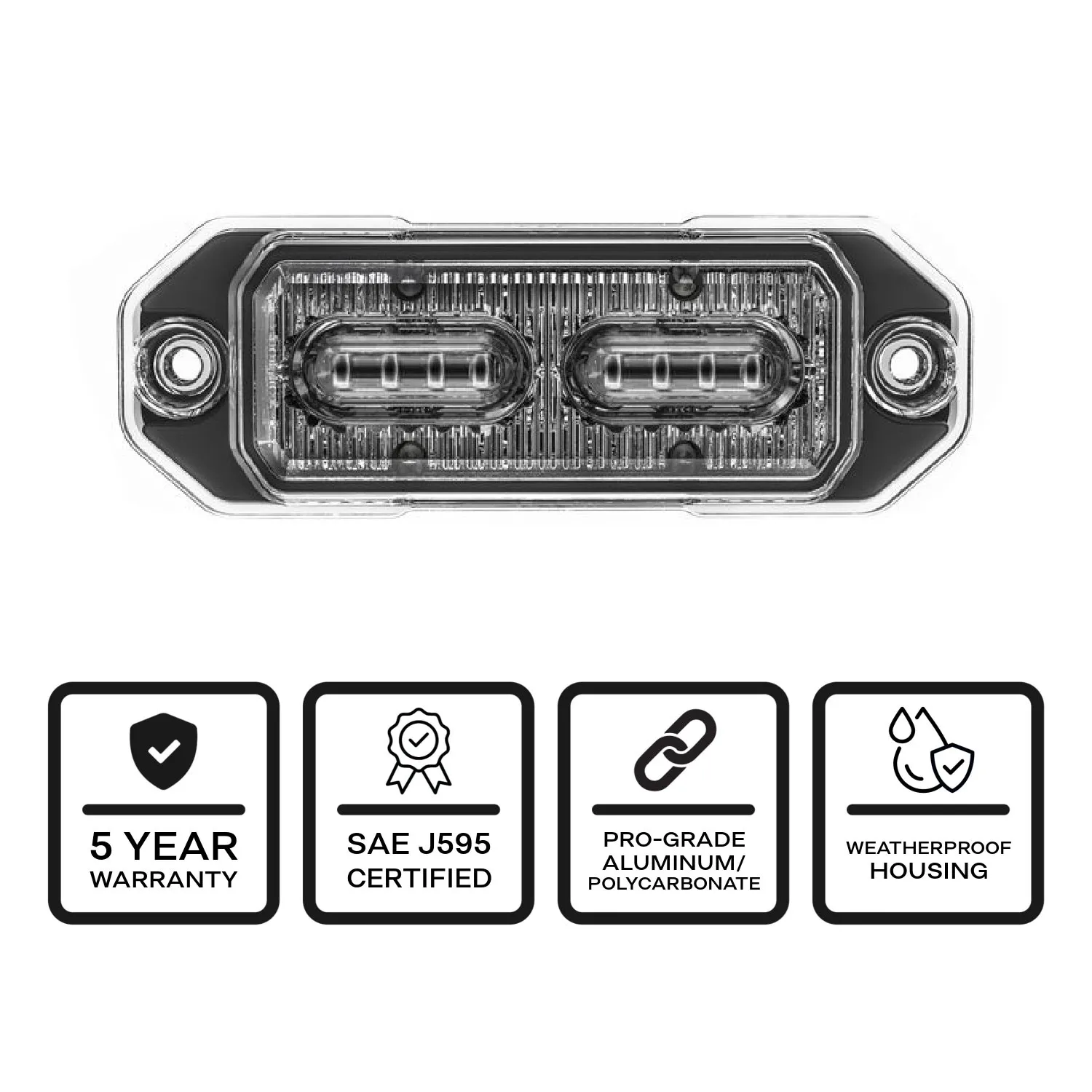 Z-8 Linear LED Surface Mount Warning Light Head AP