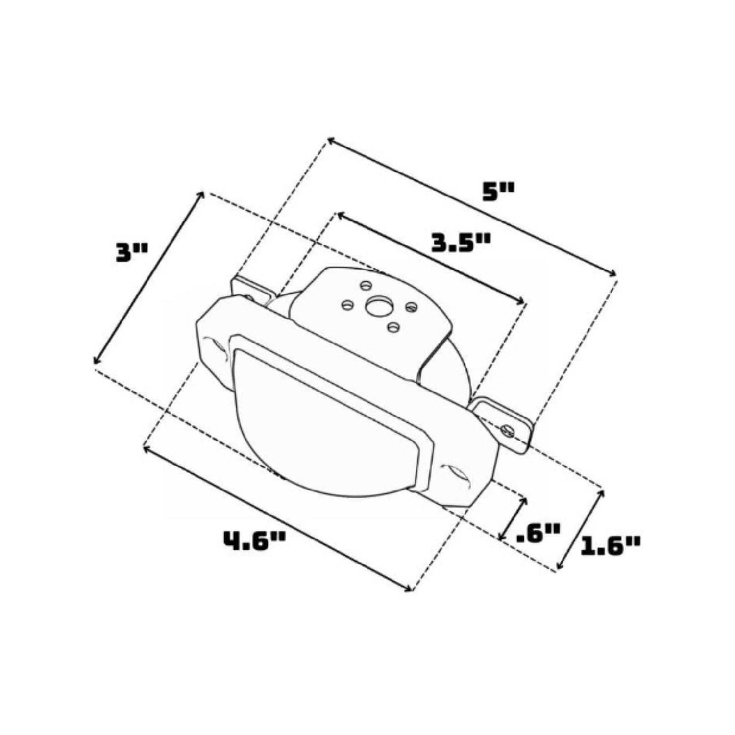 MC ZX-180 Linear LED Surface Mount/Under Mirror Light | STL