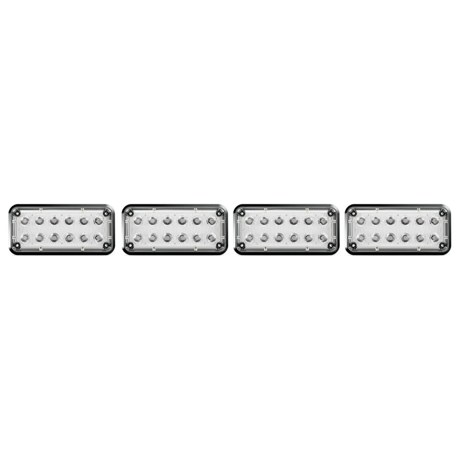 Alpha 7x3 LED Surface Mount Lights 4 Pack