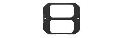 Double Stack Z-3 Flange Bracket Black