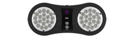 Arc Flip Down Visor TIR LED Warning Light