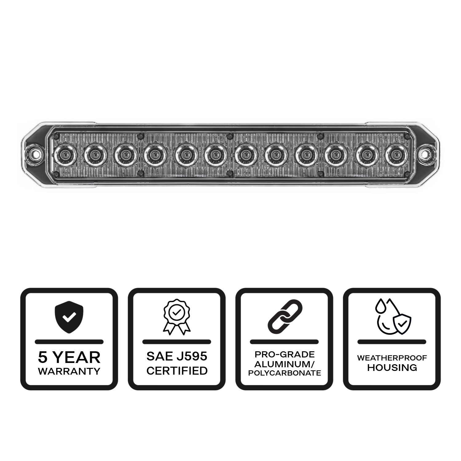 Z-12 TIR LED Surface Mount Warning Light Head G-TZT12 | STL