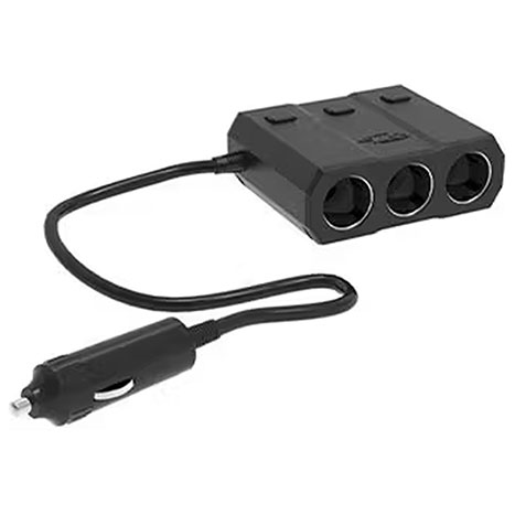 3 Socket Cigarette Plug Splitter