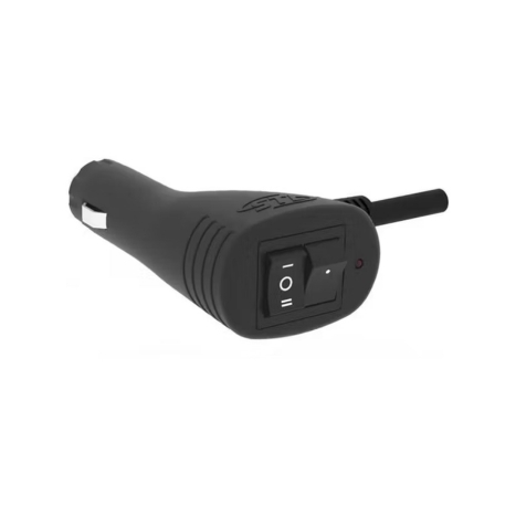 Cigarette plug with dual memory on/off/on/toggle switch