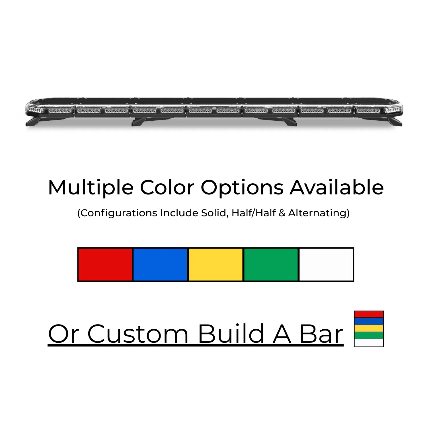 K-Force 63 TIR Full Size LED Light Bar Colors