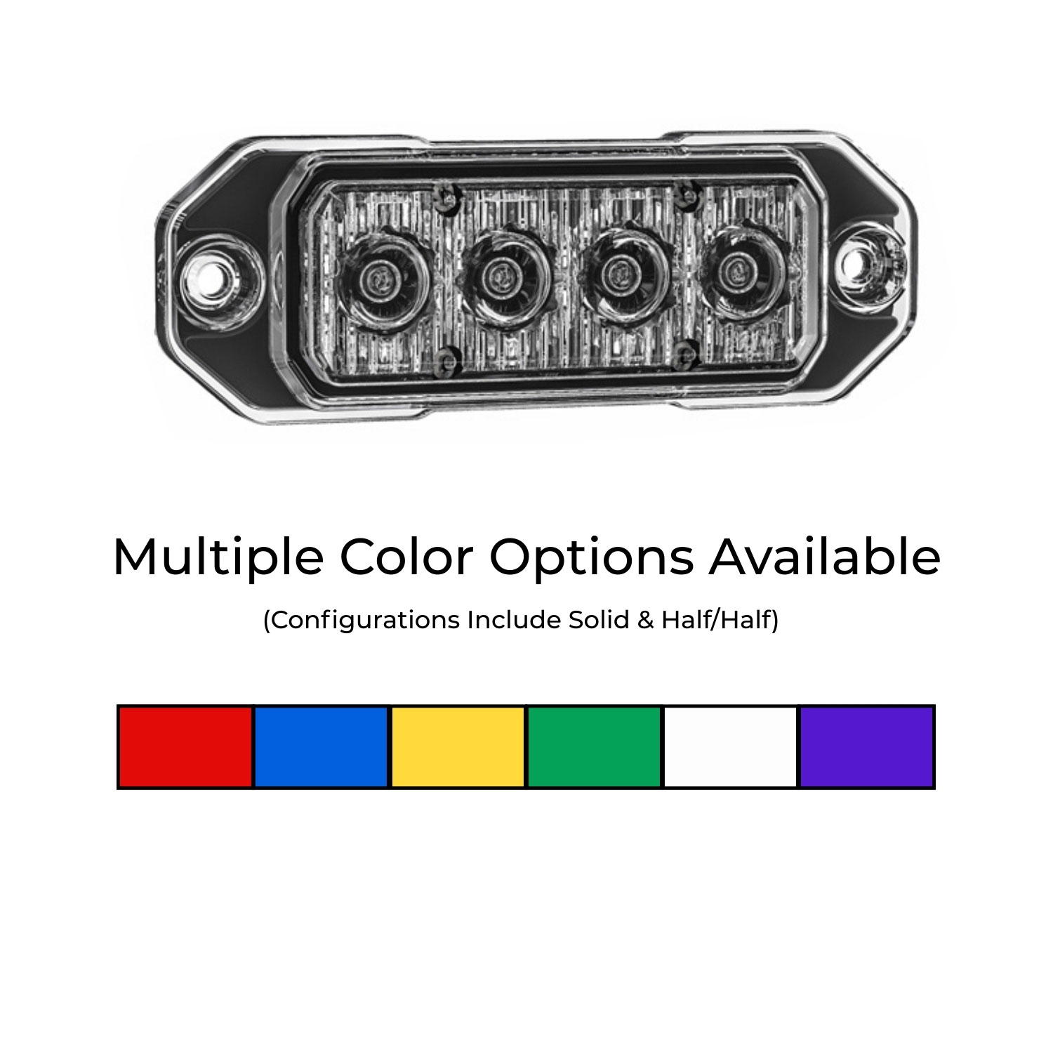 P10 Z-4 TIR LED Surface Mount Warning Lights - G-TZT4P10 STL