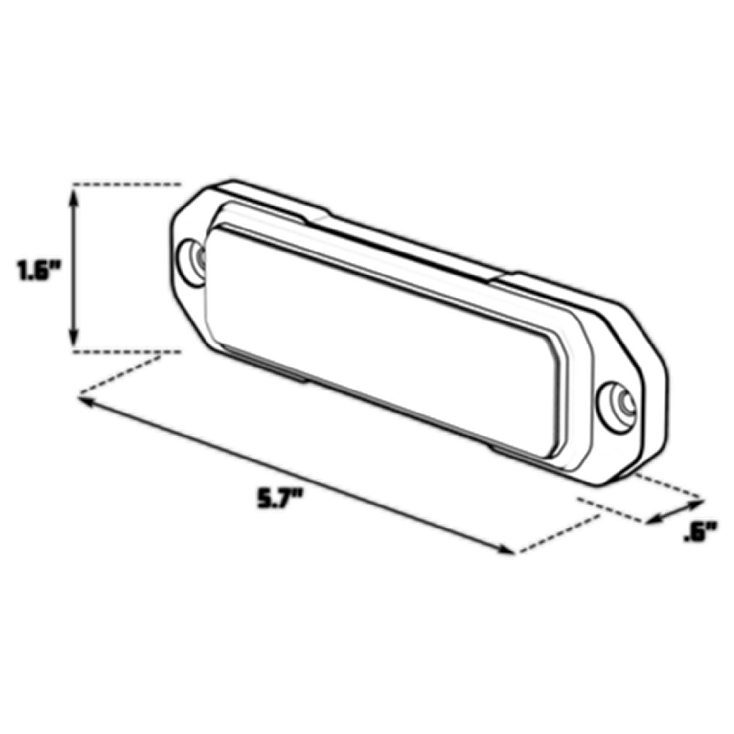 P4 Z-6 TIR LED Surface Mount Warning Lights - G-TZT6P4 | STL