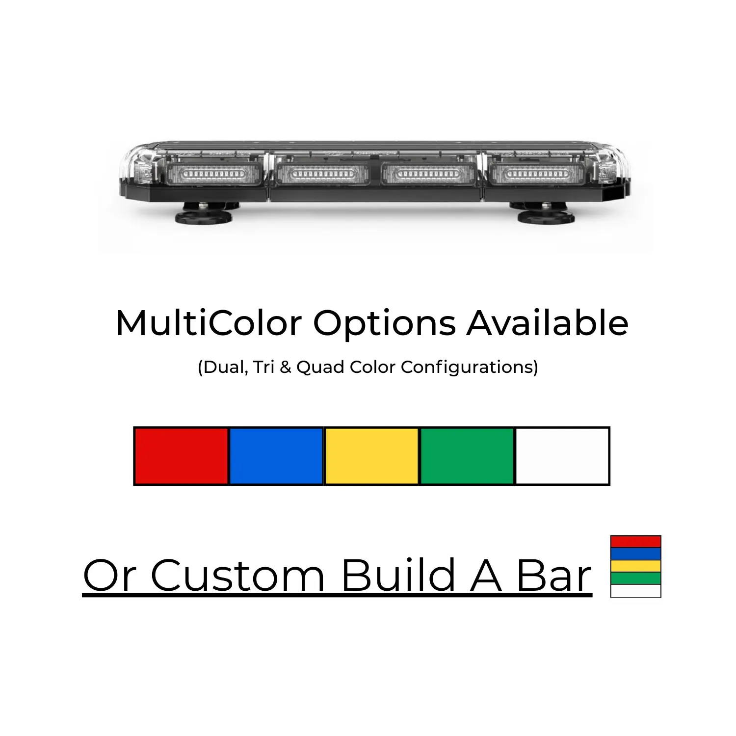 MultiColor K-Force Micro 21 Linear LED Mini Light Bar Colors