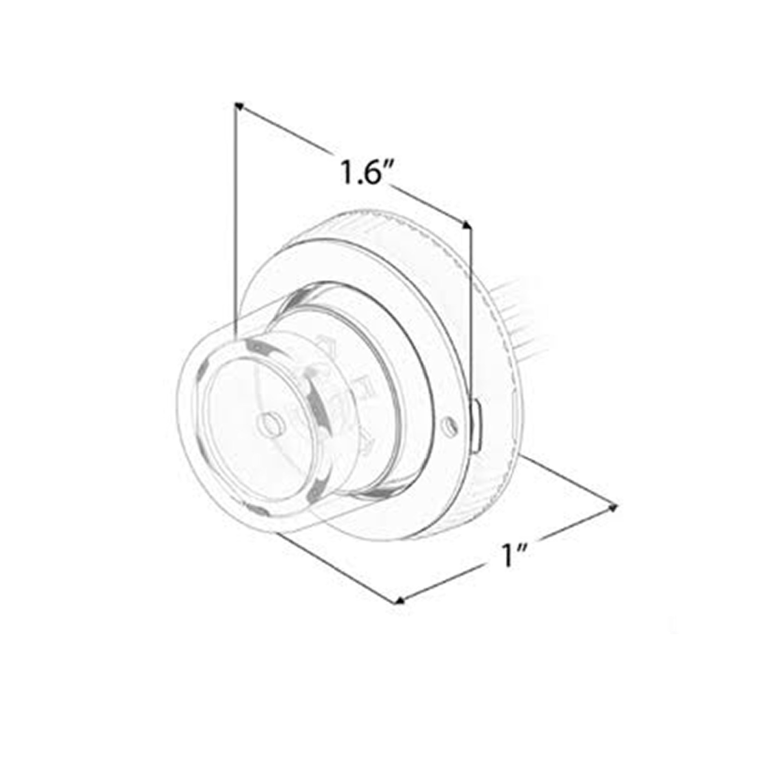 Flare 6 360 LED Hideaway Surface Mount - K-F6360 | STL