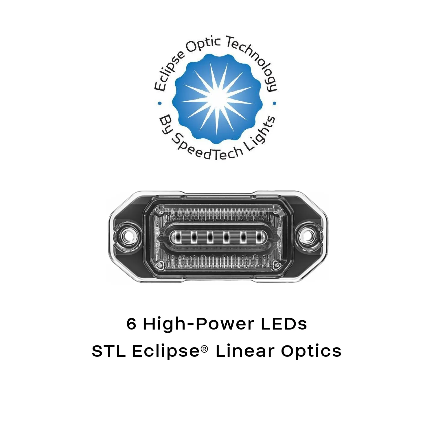 10 Pack Z-6 Linear LED Surface Mount Warning Light Head Optics