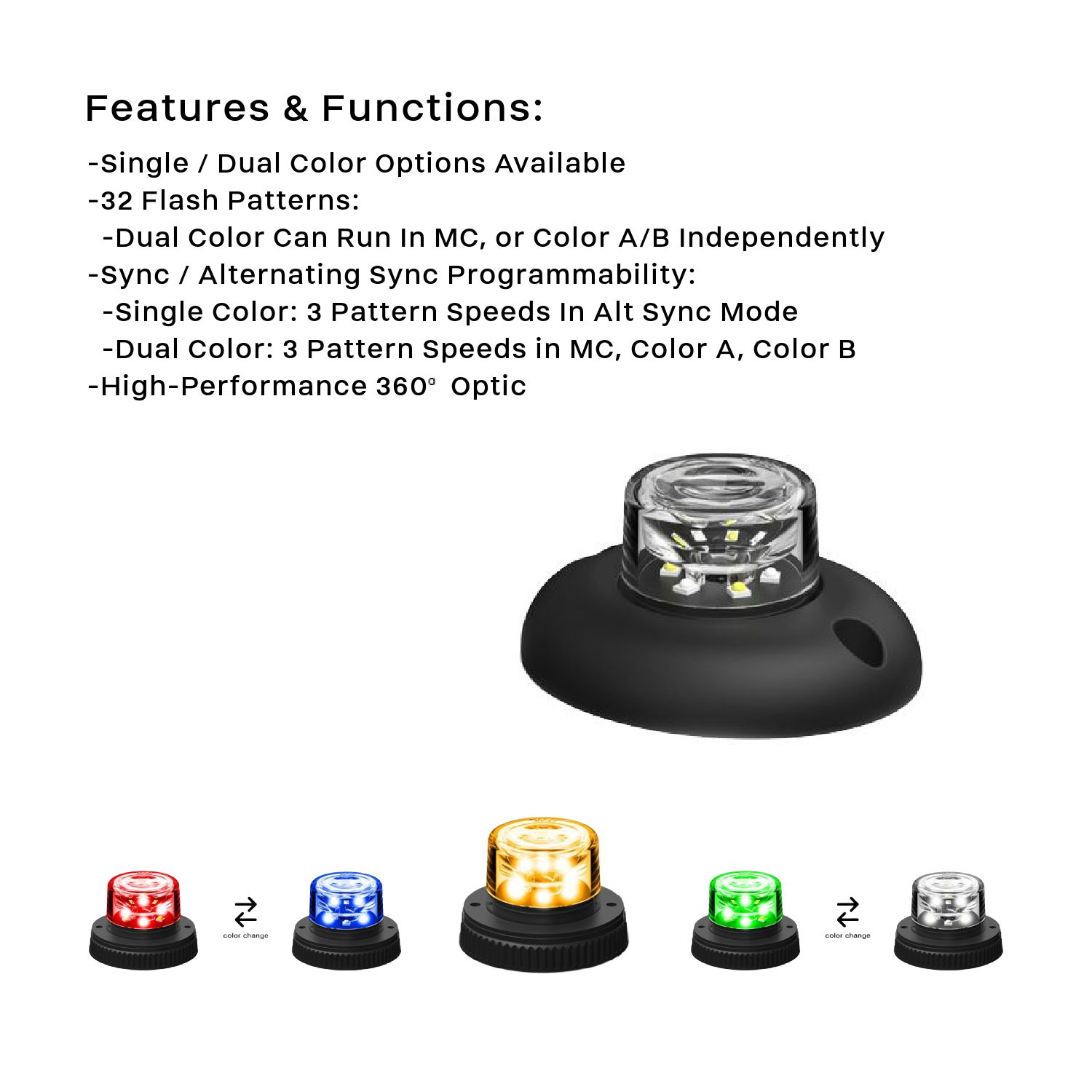 10 Pack Flare 360 LED Hideaway Kit K-F6360P10 | STL 10 Pack Flare 360 LED Hideaway Kit K-F6360P10 | STL