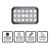 Alpha 6x4 LED Surface Mount Lights 4 Pack Back
