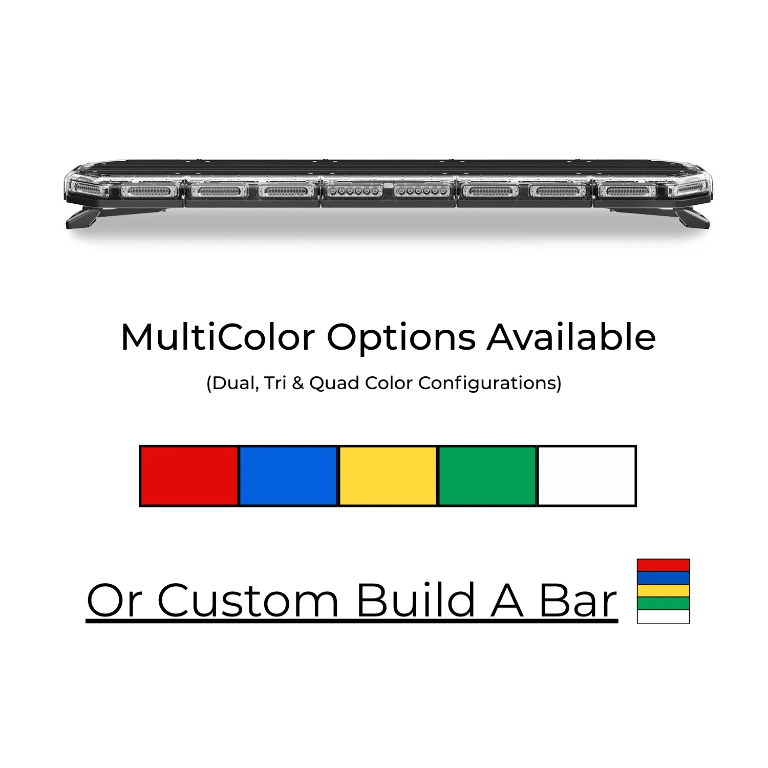 MultiColor K-Force 47 Linear Full Size LED Light Bar Colors