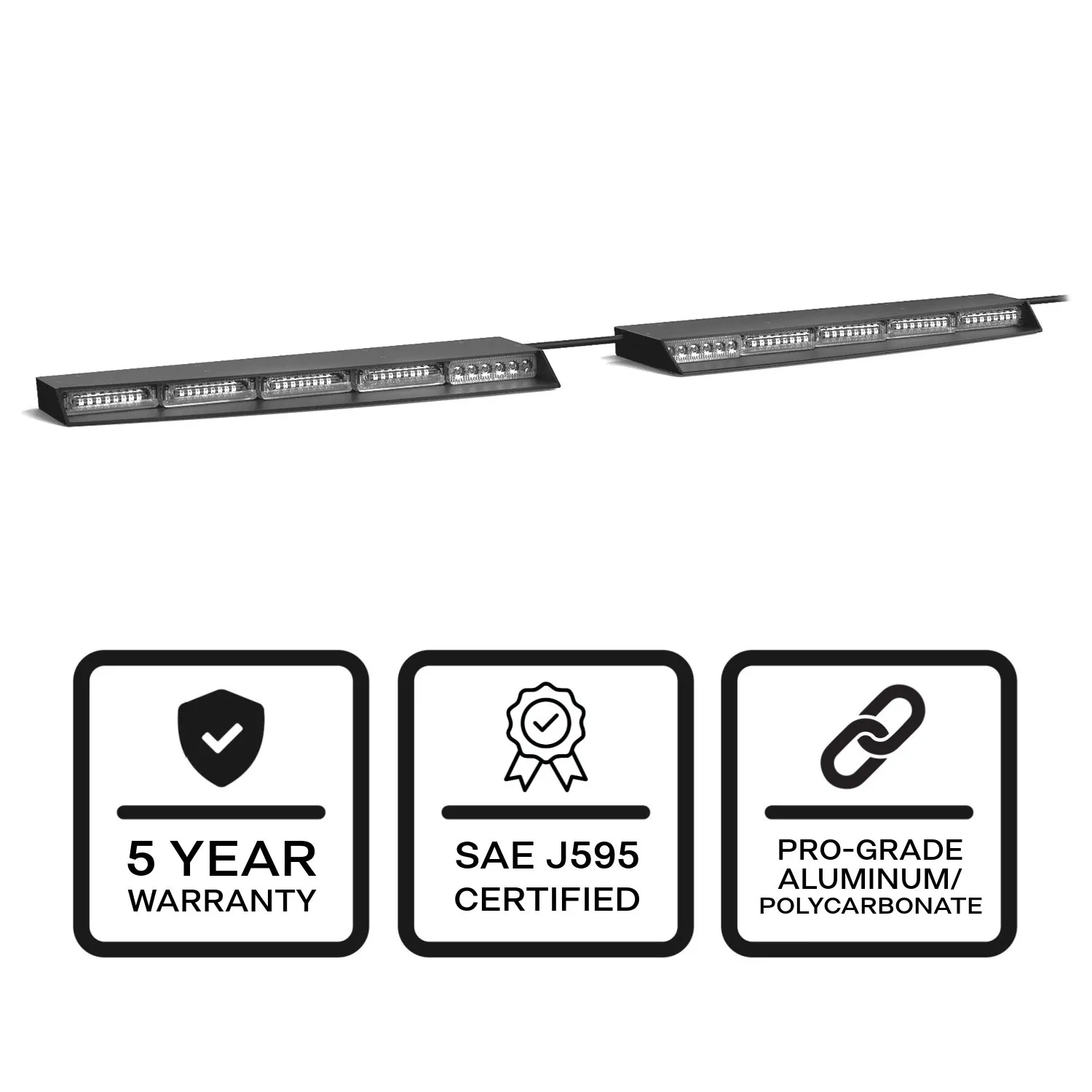 Split Raptor Linear LED Lightbar Windshield Brackets