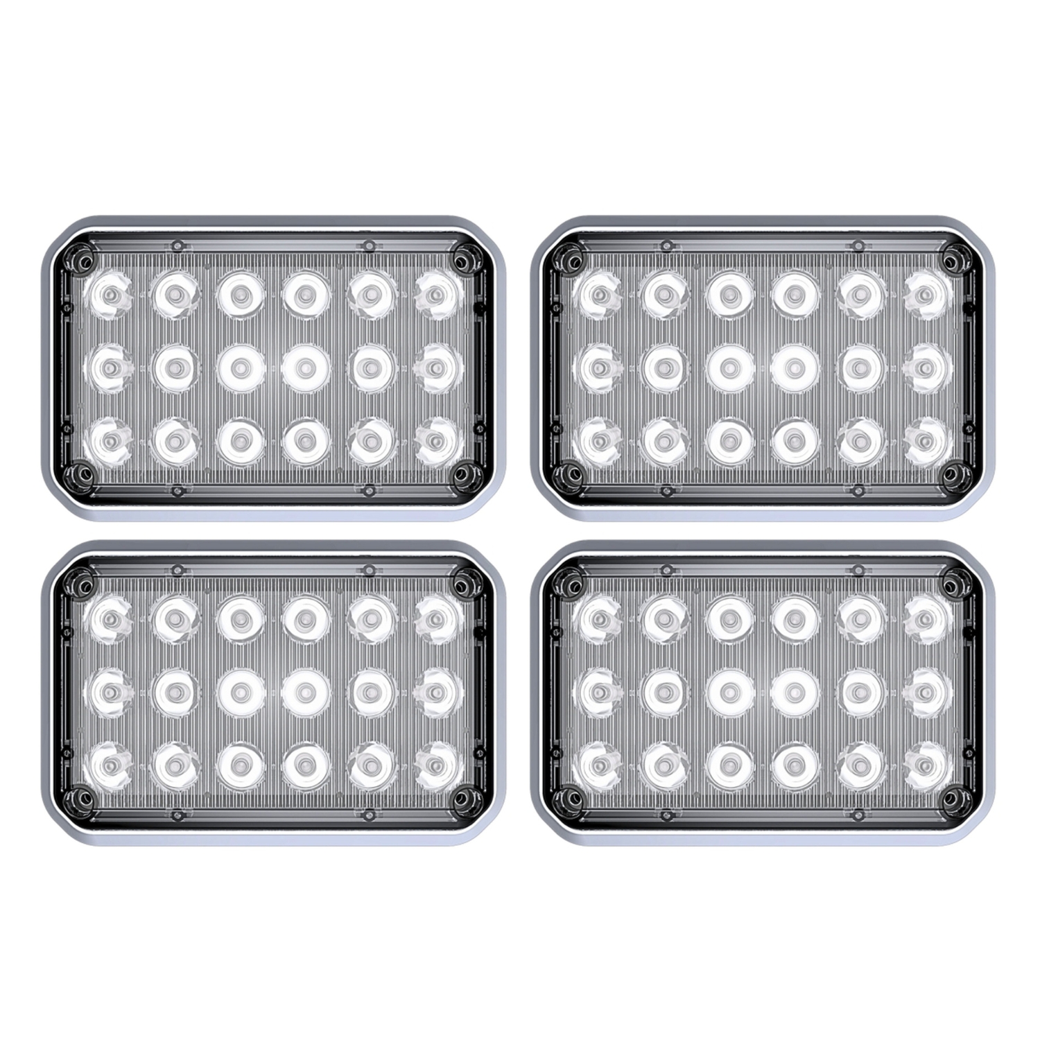 moon4　リクエスト11点 4 Pack Alpha 6x4 LED Surface Mount - G-A6X4P4 | STL
