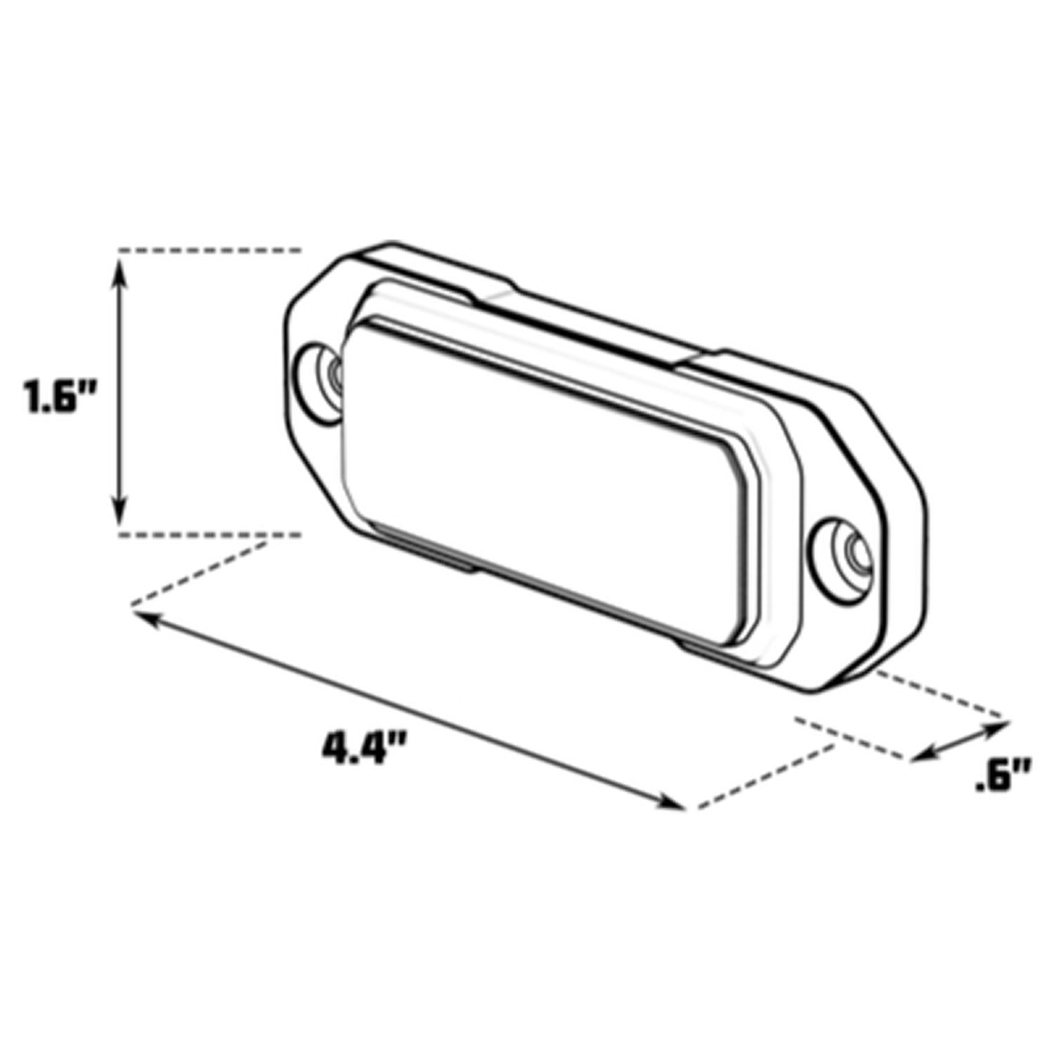 Z-4 TIR LED Surface Mount Warning Light Head - G-TZT4 | STL
