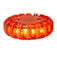6 Pack 16 LED Rechargeable Red Disc Roadside Flare on