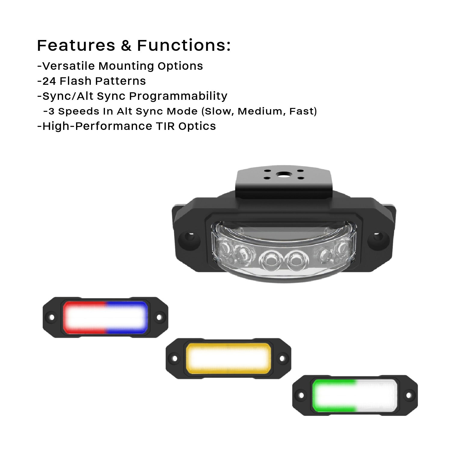 ミニライト P10 ZX180 TIR LED Surface Mount/Under Mirror LED Light | STL