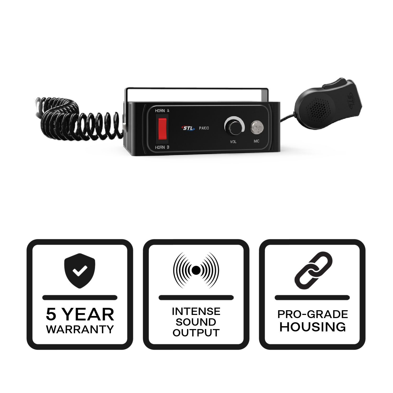 PA 100 Watt Public Address Air Horn System - S-HPAE100 | STL
