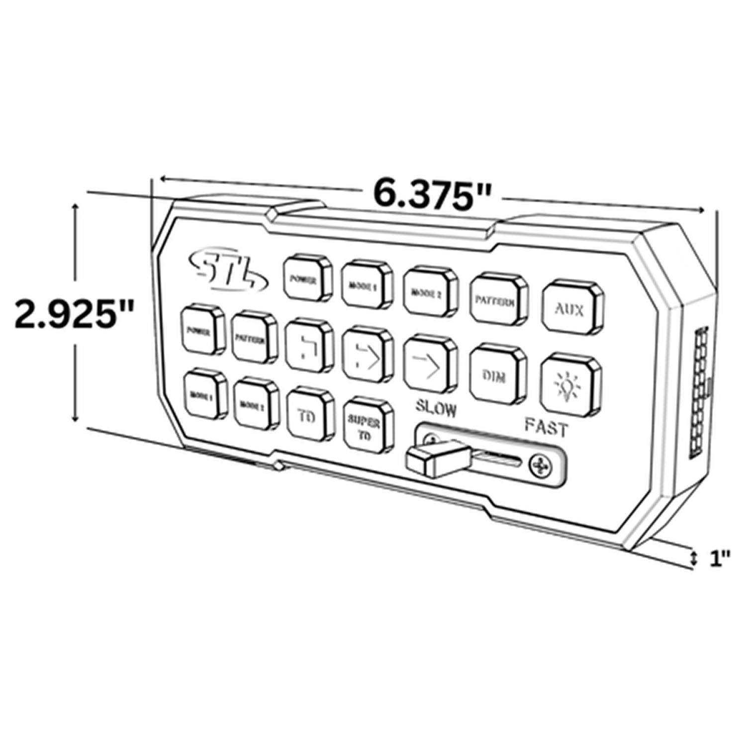 STD GranDirect Control Box - C-GDCBSTD | SpeedTech Lights