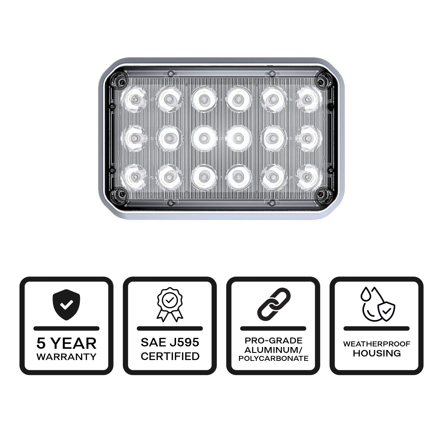 Alpha 6x4 LED Surface Mount - G-A6X4 | SpeedTech Lights