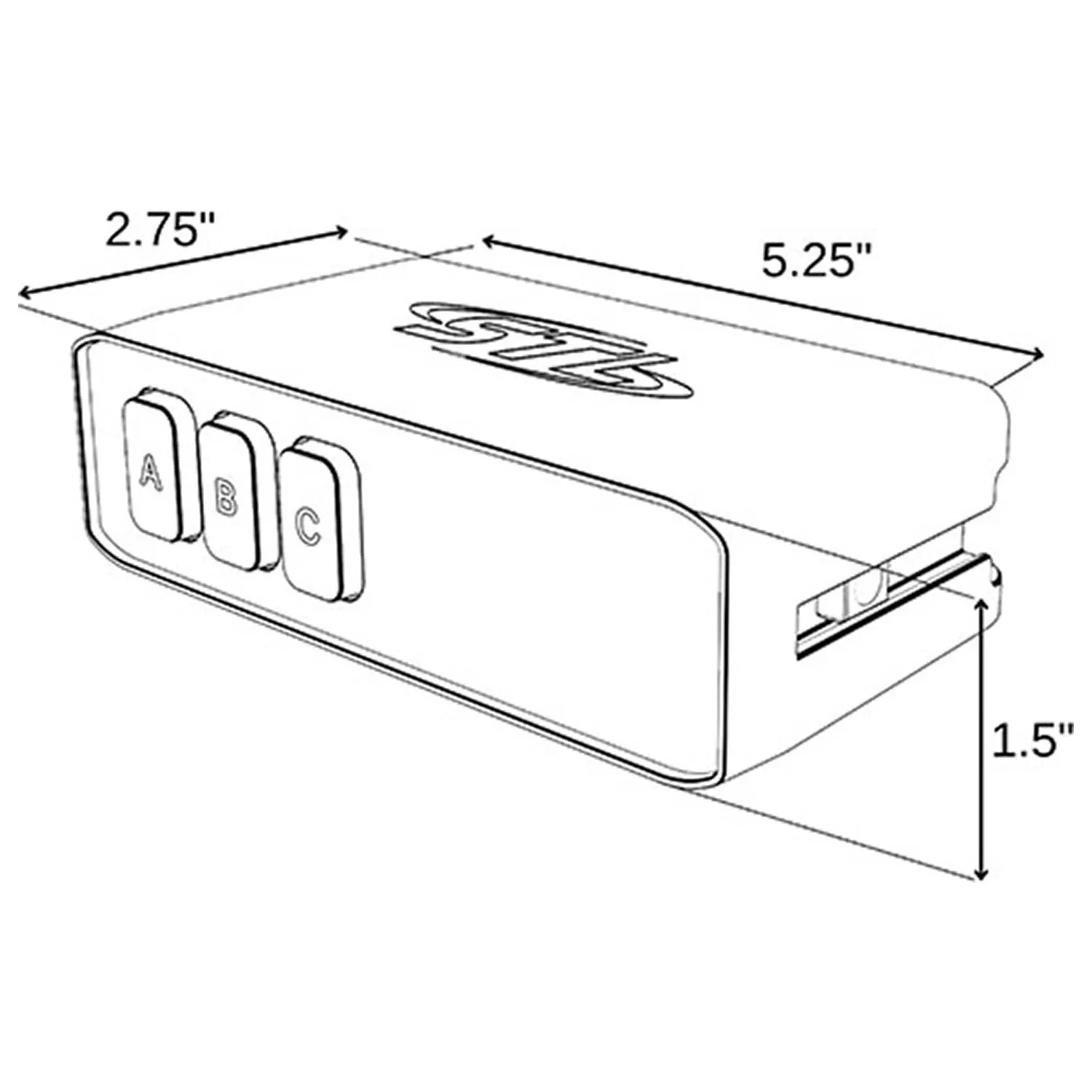 3 Switch Control Box Back Angle