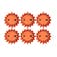 6 Pack 16 LED Rechargeable Red Disc Roadside Flare units