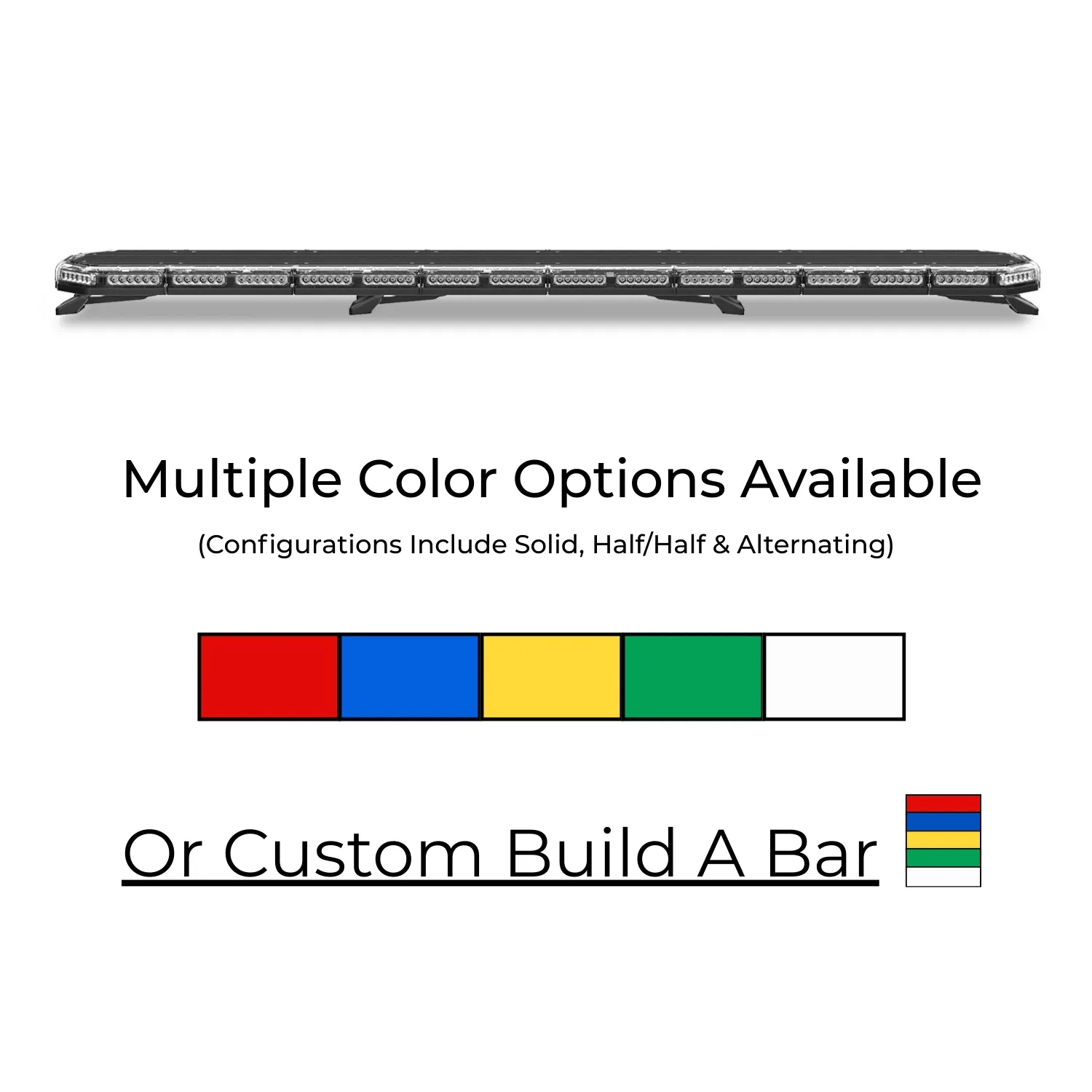K-Force 71 TIR Full Size LED Light Bar Colors