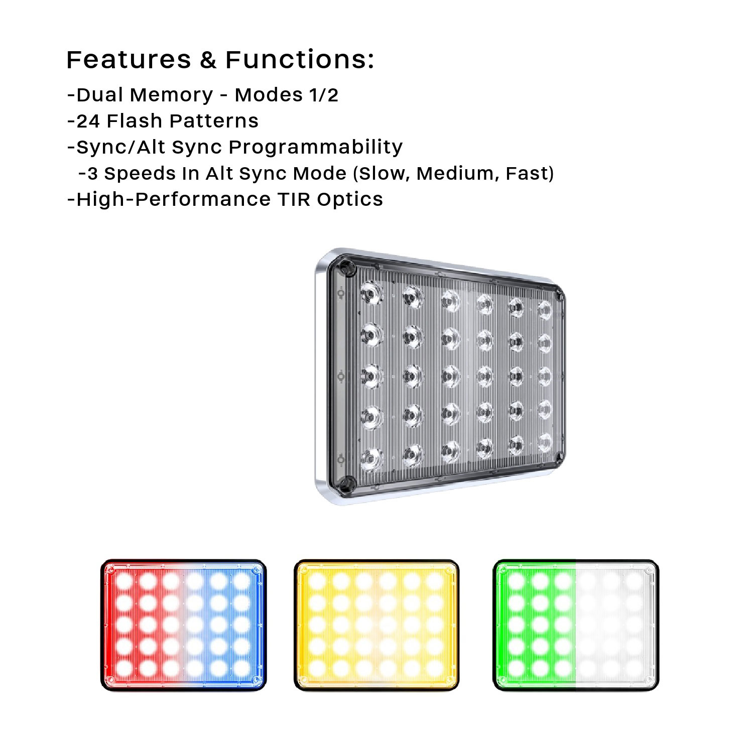 Alpha 7x9 LED Surface Mount - G-A7X9 | SpeedTech Lights
