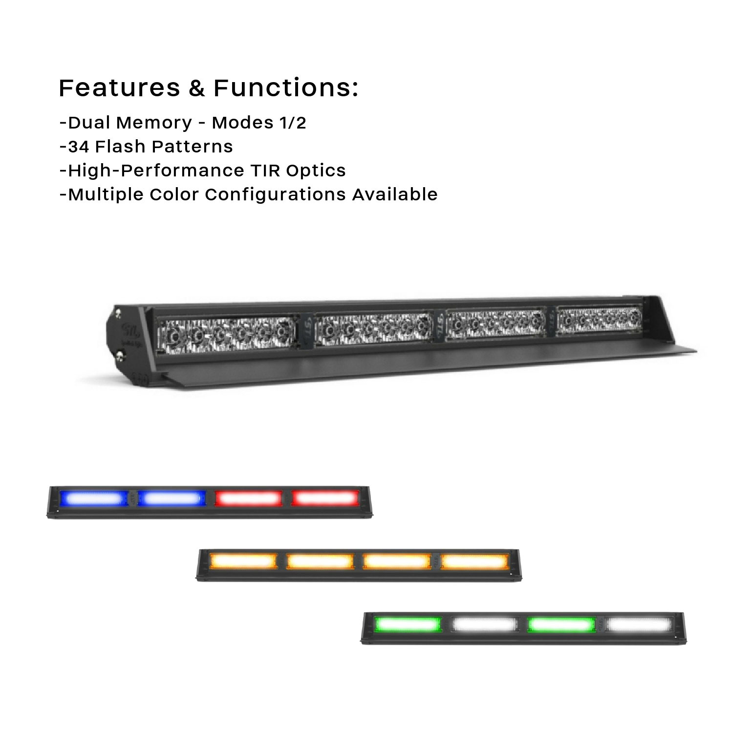 Striker-4 Elite TIR Interior LED Dash Light - B-STTE4 | STL