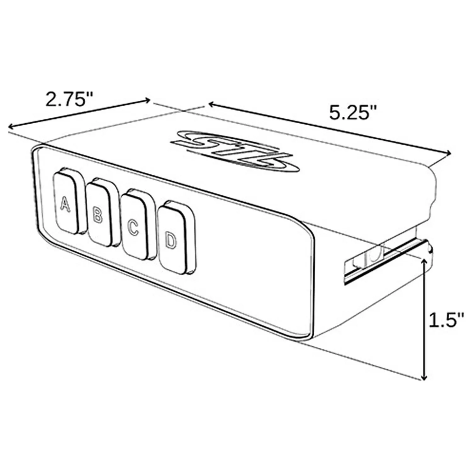 4 Switch Control Box Back Angle