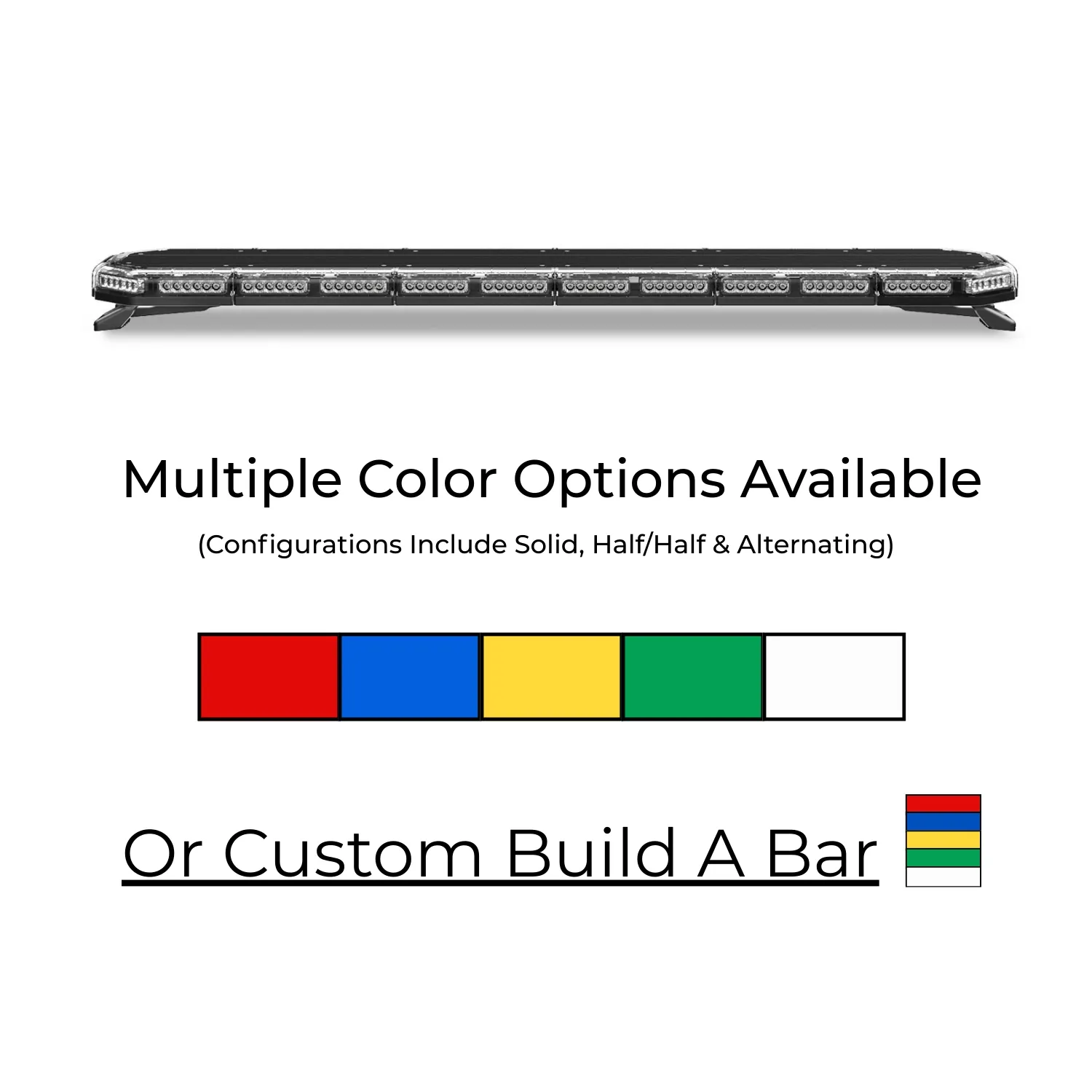 K-Force 55 TIR Full Size LED Light Bar Colors