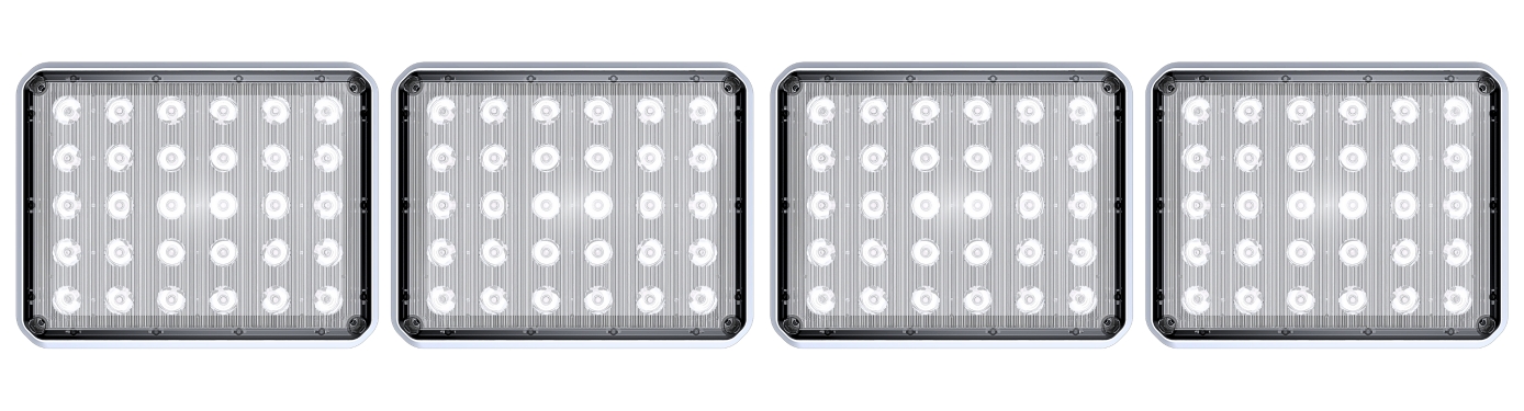 4 PACK Alpha Z 7x9 LED Surface Mount Warning Lights SKU G