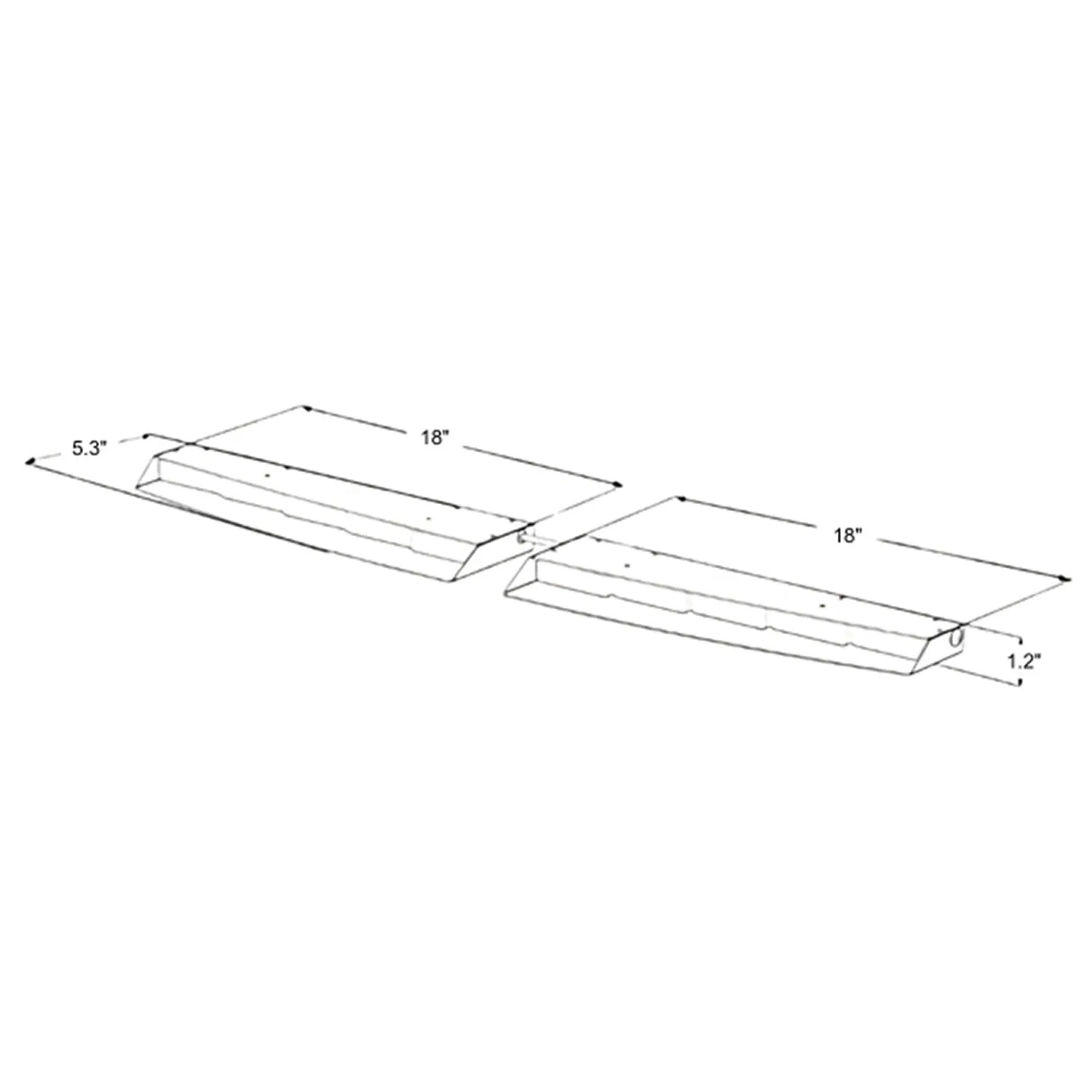 Split Raptor Linear LED Lightbar Windshield Dimensions