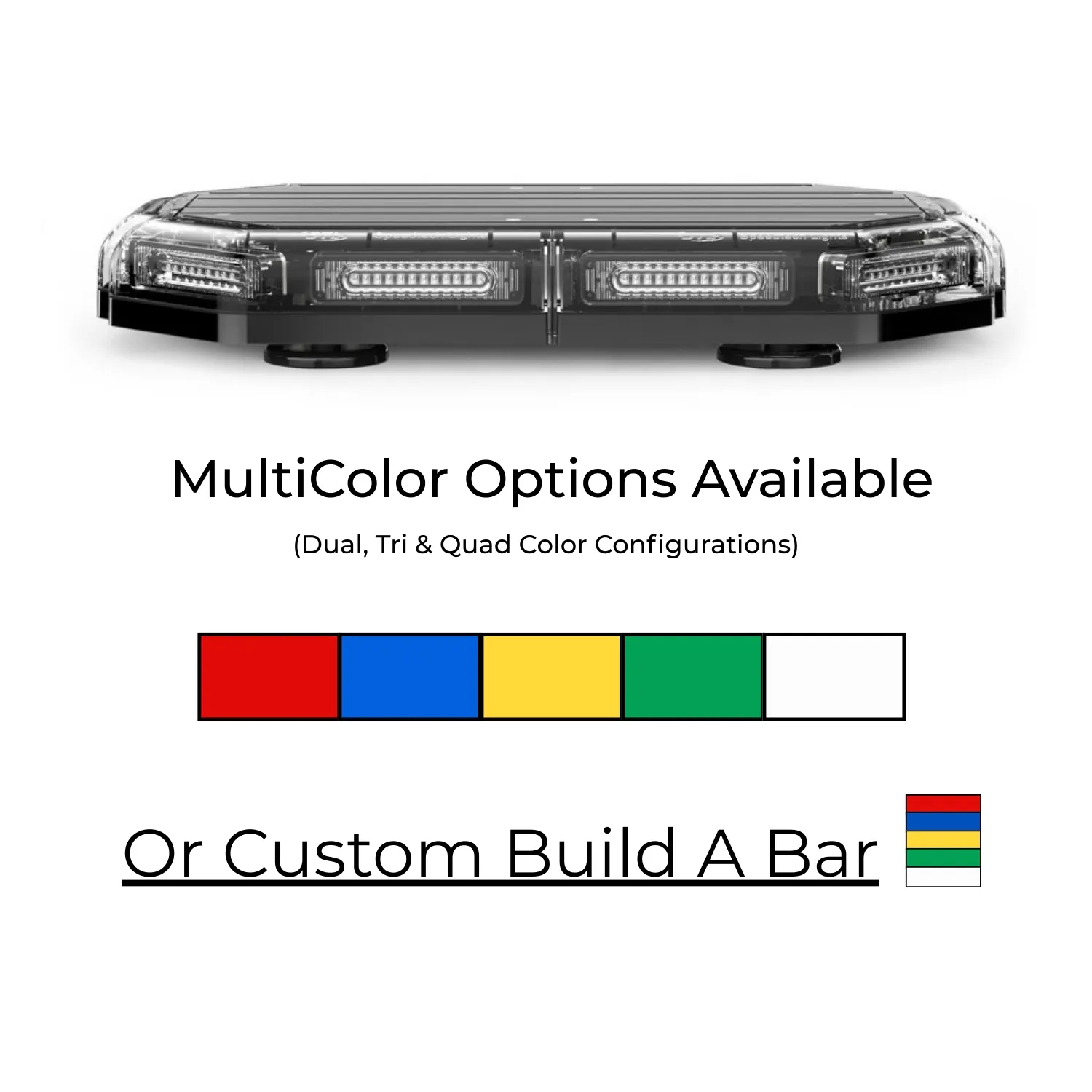 MultiColor K-Force 18 Linear LED Mini Light Bar Colors
