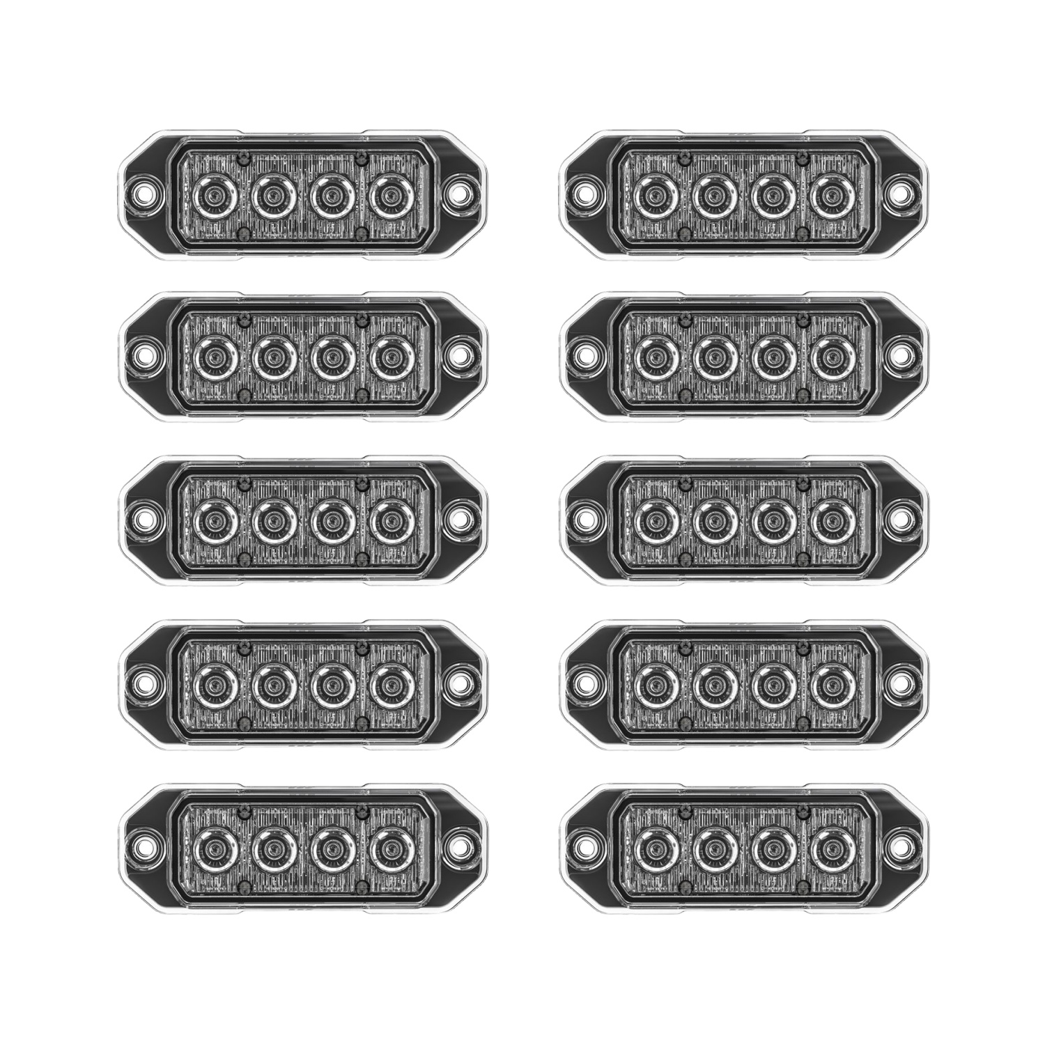 P10 Z-4 TIR LED Surface Mount Warning Lights - G-TZT4P10 STL