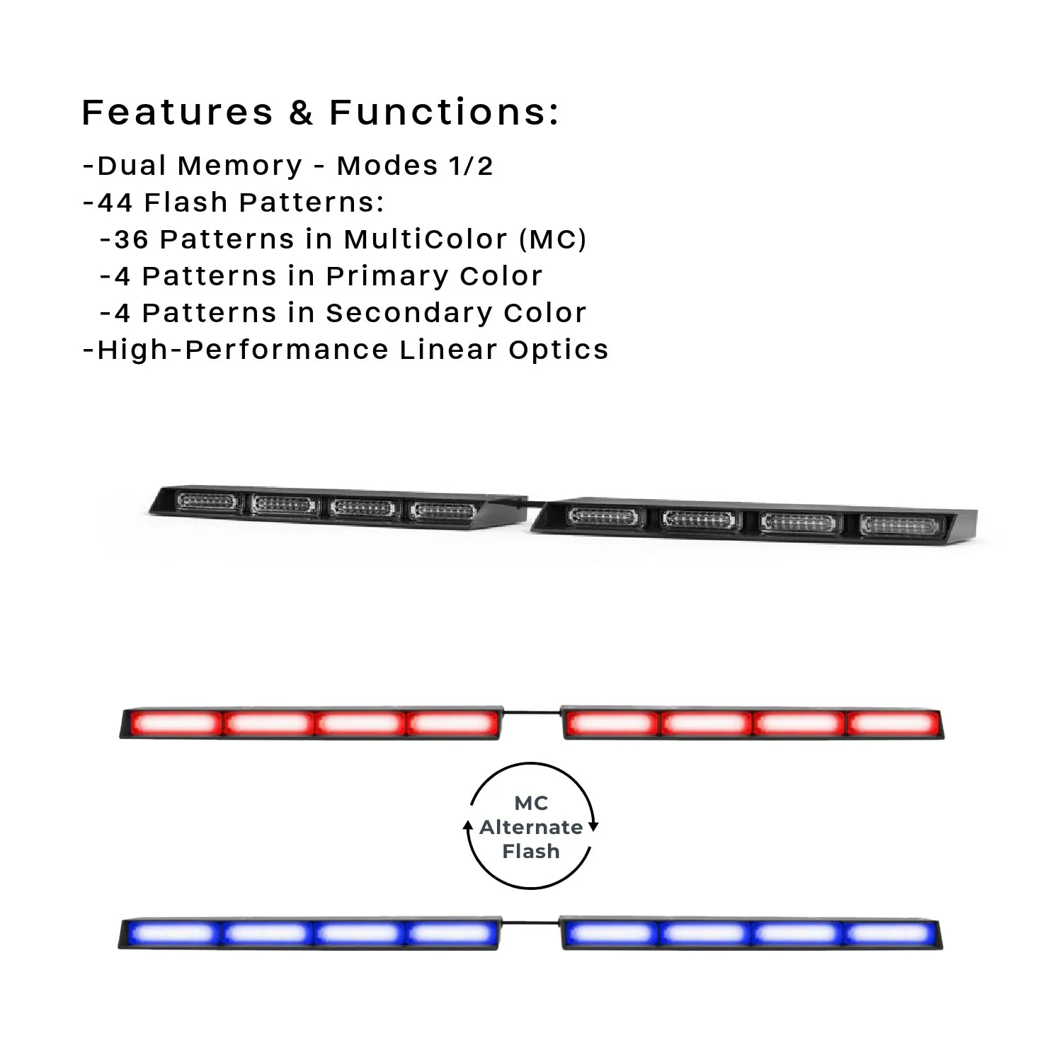 Split Raptor-X Linear LED Windshield Visor Light Bar App Photos