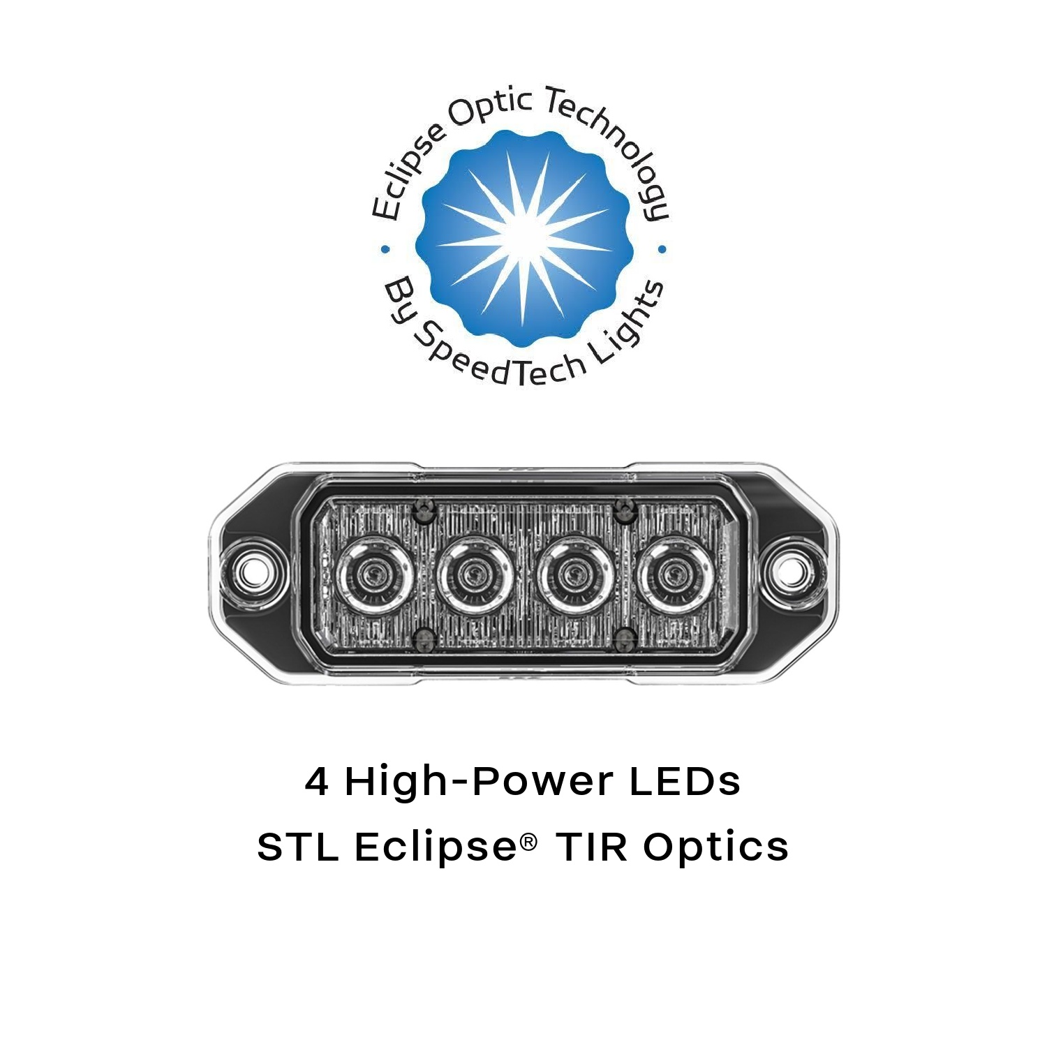 P10 Z-4 TIR LED Surface Mount Warning Lights - G-TZT4P10 STL