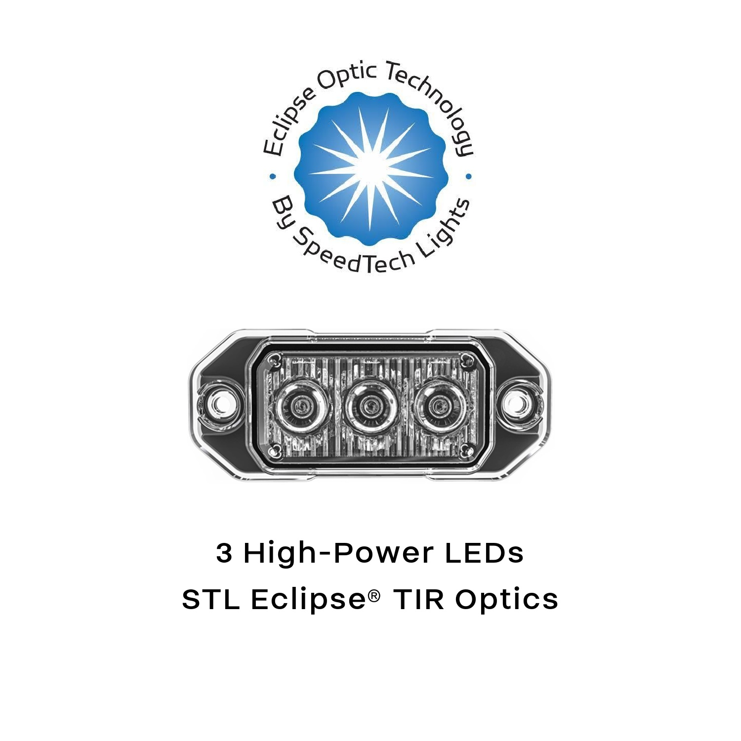 タクト3.0STABD Light speed2 Z-3 TIR LED Surface Mount Warning Light Head - G-TZT3 | STL