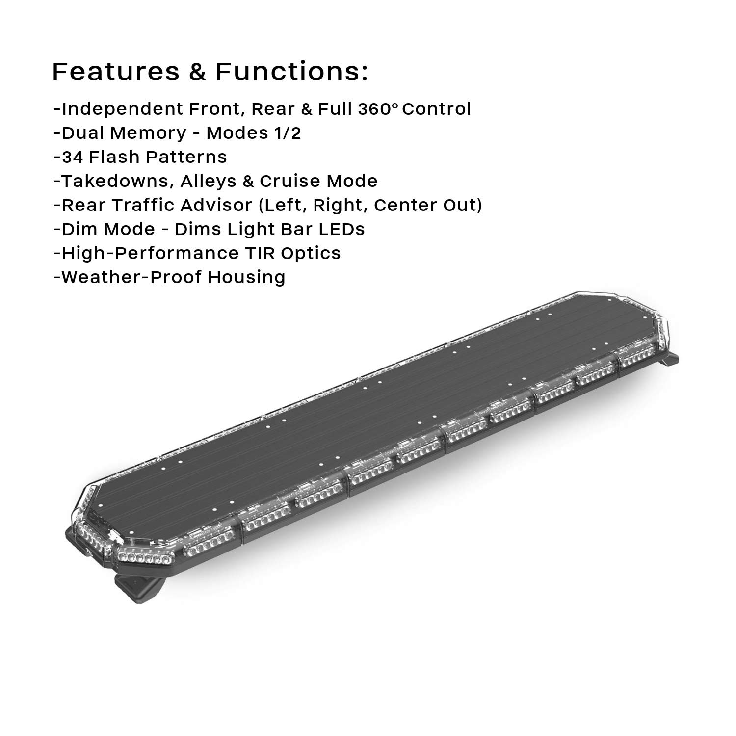 K-Force Elite 55 TIR LED Full Light Bar - F-TKFE55 | STL