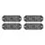 4 Pack Z-8 Linear LED Surface Mount Warning Light Head