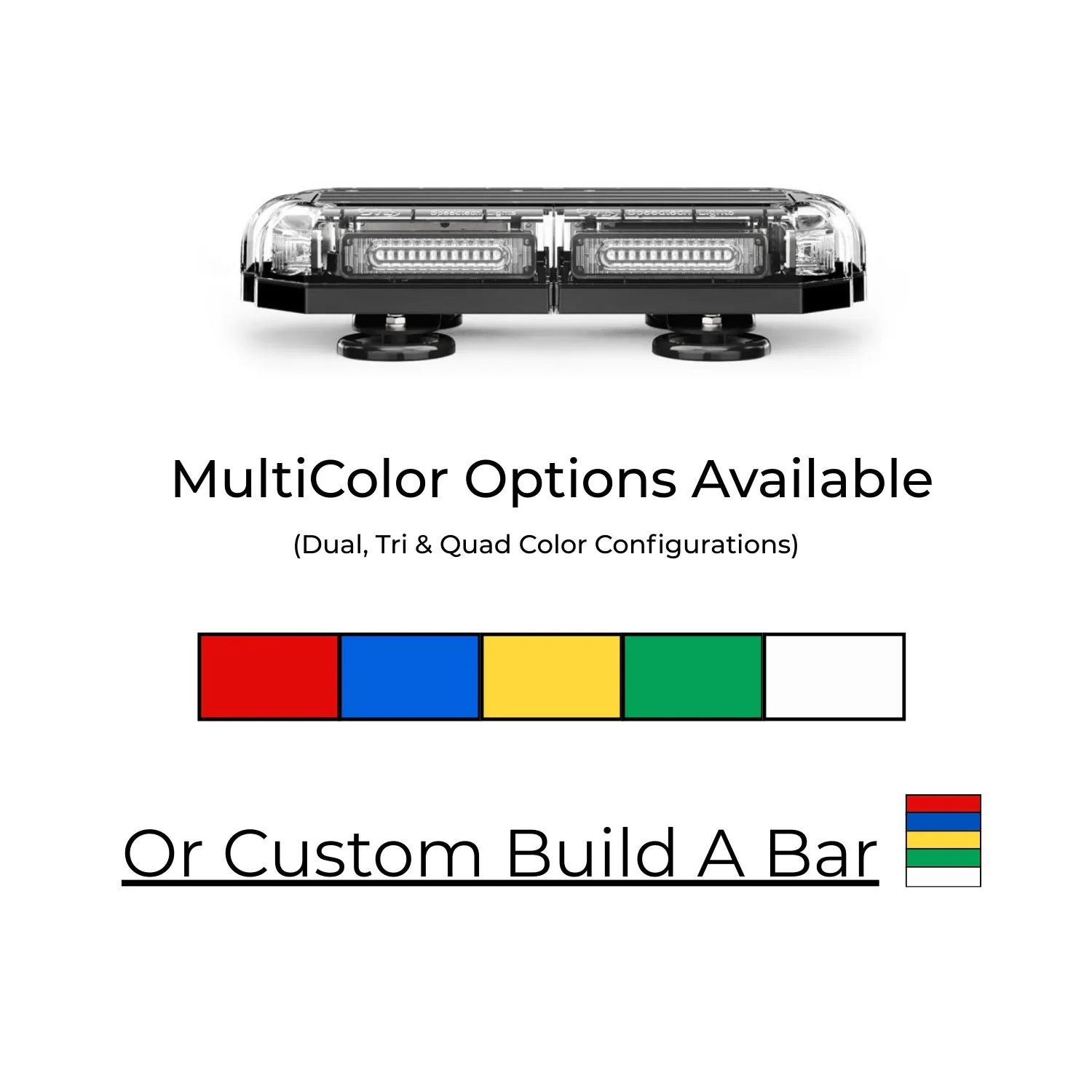 MultiColor K-Force Micro 14 Linear LED Mini Light Bar Colors